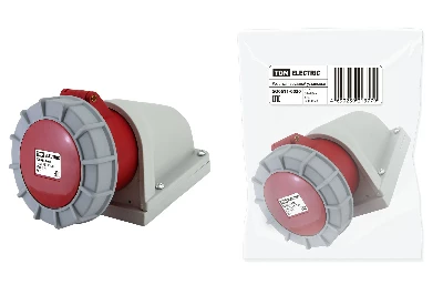Розетка наружной установки IP67 16А 3Р+РЕ+N 380В TDM