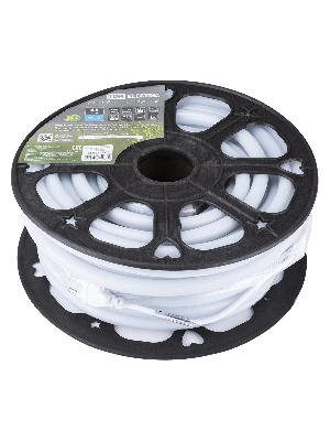 Гибкий неон круглый SMD2835-120 LED/м-220 В-6.5 Вт/м-IP67-синий (25м) TDM