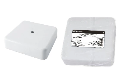 Коробка распаячная КР 75х75х20 ОП белая, IP40, инд. штрихкод TDM
