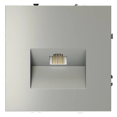 Розетка компьютерная 1-м СП S70 RJ45 кат.6 механизм сталь Voltum VLS060105