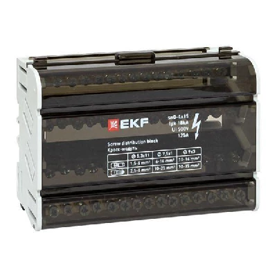 Шина нулевая в корпусе 4х15 EKF sn0-4x15