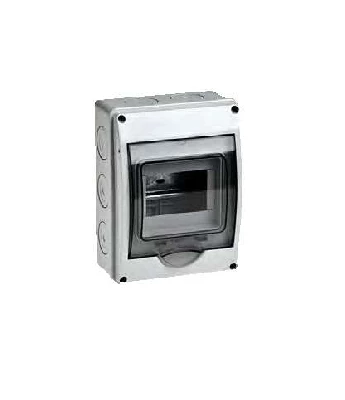 Бокс ОП Тусо 5мод. IP65 сер./дым. двер. Ruvinil 69005