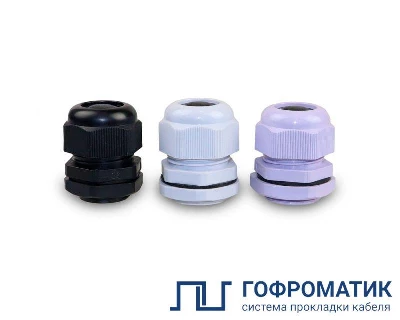 Сальник PG36 d22-32мм IP68 пластик. сер. ГОФРОМАТИК zeta30888