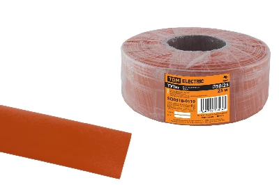 Термоусаживаемая трубка ТУТнг 50/25 красная (25 м/ролл) TDM