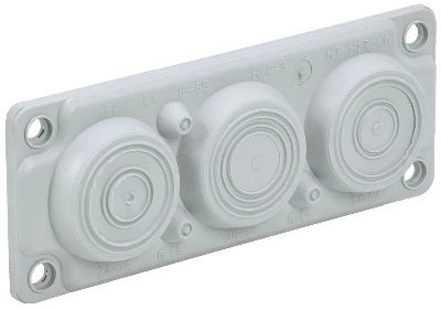 Ввод кабельный мембранный 6 отверстий d6-59мм IP65 (без клипс) TITAN IEK TI-01D-MC-006-65