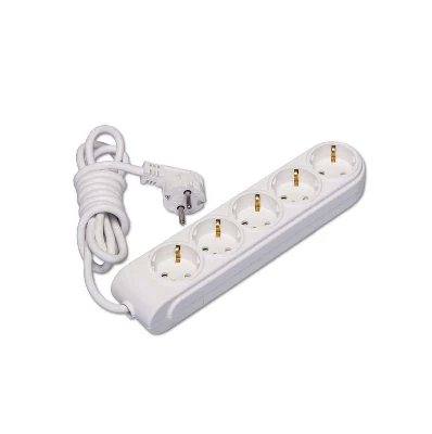 Удлинитель 5х7м с заземл. 16А IP20 защ. шторки Makel N5210073