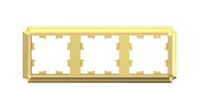Рамка 3-м AtlasDesign Antique универс. зол. SE ATN101603