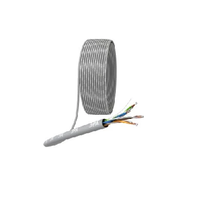 Кабель витая пара U/UTP кат.5E 4х2х24AWG solid CCA PVC Simple сер. (м) UL-4-PVC-A Эра Б0044434