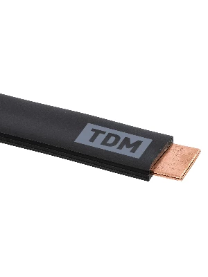 Шина медная гибкая изолированная ШМГ 2х(15.5х0.8). 2м, TDM