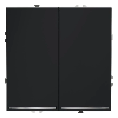 Выключатель 2-кл. СП S70 10А с подсветкой механизм графит Voltum VLS020207