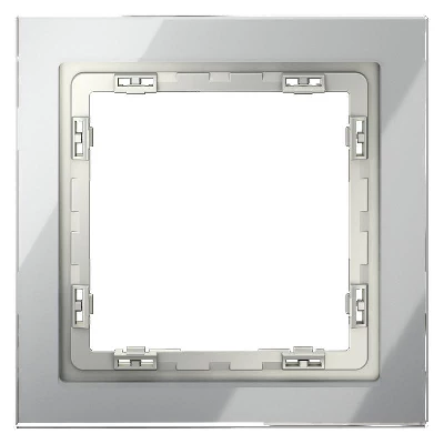 Рамка 1-м S70 стеклян. сталь Voltum VLS110105