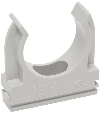 Держатель для труб (клипса) CF40 с защелкой ELASTA IEK CTA10D-CF40-K41-050