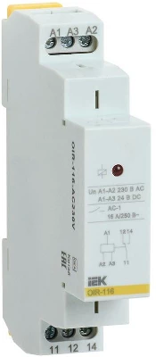Реле промежуточное OIR 1 конт. (16А) 230В AC IEK OIR-116-AC230V