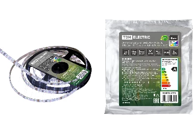 Лента светодиодная SMD5050+SMD2835 60LED/м-IP20-12 В-8 Вт/м-RGB+6000 К (5 м) TDM