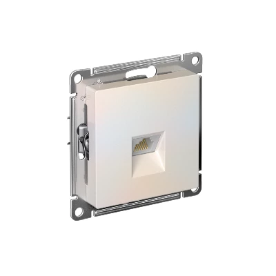 Розетка компьютерная AtlasDesign RJ45 кат.6A механизм жемчуж. SE ATN000486