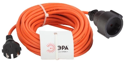 Удлинитель-шнур 1х20м без заземл. 6А IP20 UPx-1-2х0.75-20m ПВС 2х0.75 (бухта) Эра Б0043037