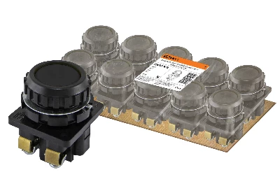 Выключатель кнопочный КЕ 011-У2-исп.1 черный 2з 10A 660B IP40 TDM
