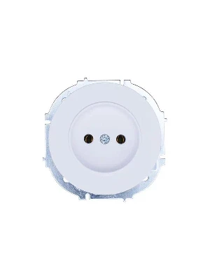 Розетка 1-м СП OSEN без заземл. ПБТ бел. LEZARD 743-0288-121B