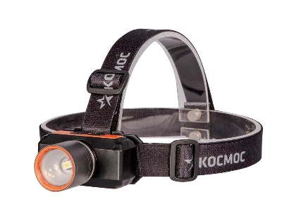 Фонарь налобный аккум. 10Вт Laser LED/ 1200мА.ч ABS пластик + алюм. КОСМОС KOC534Lit