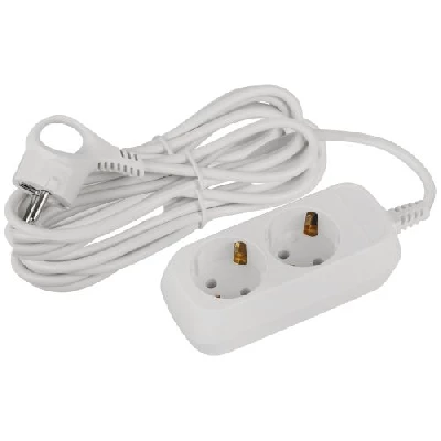 Удлинитель 2х5м с заземл. 10А IP20 GREEN LINE UDL-10-250-E ПВС 3х0.75 Эра Б0065074