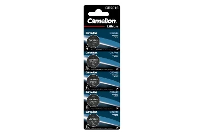 Элемент питания литиевый CR2016 BL-5 (блист.5шт) Camelion 1593