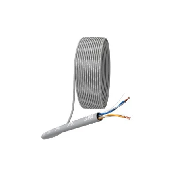Кабель витая пара U/UTP кат.5E 2х2х24AWG solid CU PVC сер. (м) U-2-PVC Эра Б0044428