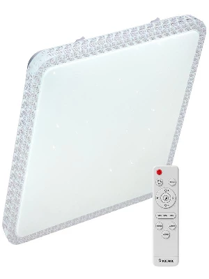 Светильник светодиодный PREMIUM MYSTERY QUADRO 75Вт 230В 3000-6500К 6000лм IP40 530х530х70мм настенно-потолочный управляемый с пультом ДУ КОСМОС KSMystQD75W