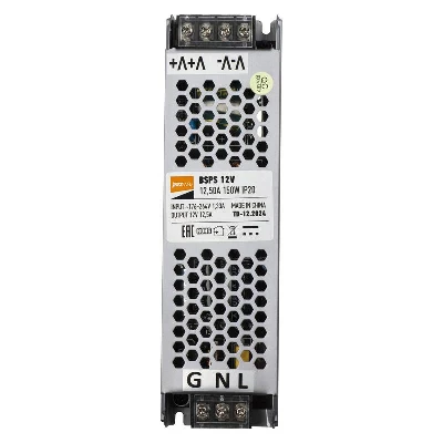 Блок питания для светодиод. ленты BSPS 150Вт 12.5А 12В IP20 метал. JazzWay 5024397