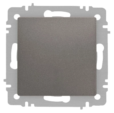 Переключатель 1-кл. СП Accent 6-103-09 10А IP20 250В AL/CU титан Intro Б0063451