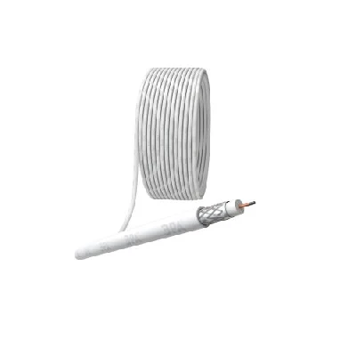 Кабель коаксиальный RG-6U CCS/оплетка Al 48% PVC 75Ом бел. (м) RL-48-PVC100 Simple Эра Б0044596