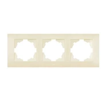 Рамка 3-м Cosmo крем. ABB 612-010300-227