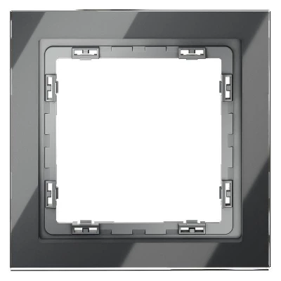 Рамка 1-м S70 стеклян. графит Voltum VLS110107