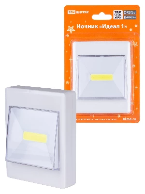Ночник "Идеал 1", 2 Вт, 4хААА, магнит, TDM