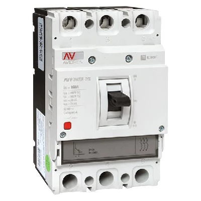 Выключатель автоматический 3п 160А 35кА AV POWER-2/3 TR AVERES EKF mccb-23-160-TR-av