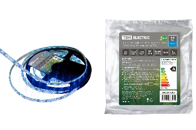 Лента светодиодная SMD2835-60 LED/м-IP20-12 В-4.8 Вт/м-синий (5 м) TDM