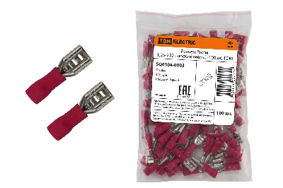 Разъем РпИм 1.25-250 плоский (мама) (100шт) TDM