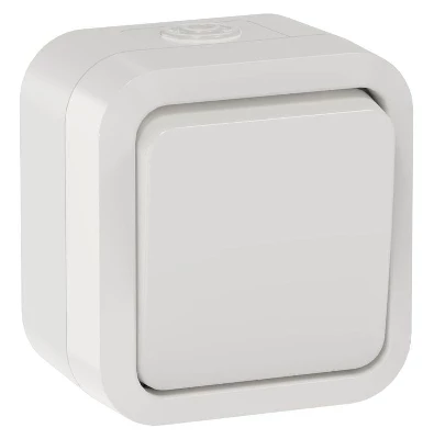 Переключатель 1-кл. ОП TORS TS301 10А IP55 бел. IEK TS-V10-0-10-55-K01