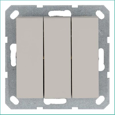 Выключатель 3-кл. 10А IP20 механизм тауп Jasmart G3031T