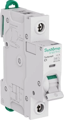 Выключатель автоматический 1п C 1А 6кА Systeme9 230В SE S9F22101