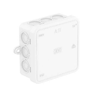 Коробка распределительная 85х85х40мм A11 HF RW без клемм. колодки OBO 2000180