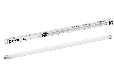 Лампа люминесцентная линейная двухцокольная ЛЛ-12/16Вт, T4/G5, 4000 К, длина 468.7мм TDM