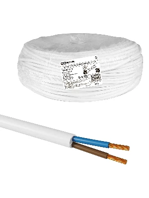 Провод ПРКС 2х2.5(N)-0.38 (100м), белый TDM