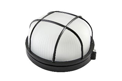 Светильник НПБ1302 черный/круг с реш. 60Вт IP54 TDM