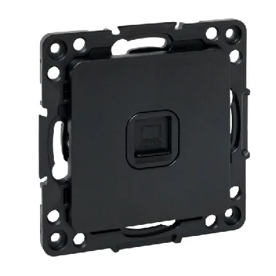 Розетка компьютерная 1-м Стокгольм RJ45 механизм черн. PROxima EKF EZK01-035-10