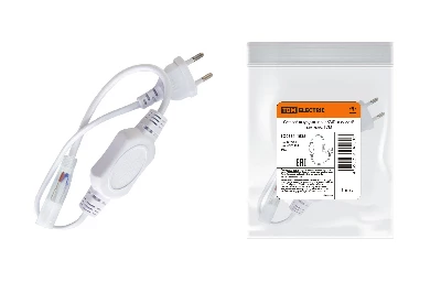 Сетевой шнур для неона SMD2835-220 В круглого, TDM