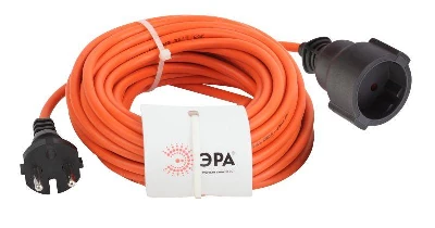 Удлинитель-шнур 1х10м без заземл. 6А IP44 UPx-1-2х0.75-10m-IP44 ПВС 2х0.75 (бухта) Эра Б0043036