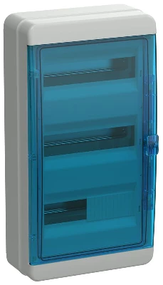 Корпус КМПн-36 TEKFOR IP65 син. прозр. дверь пластик. IEK TF5-KP72-N-36-65-K03-K07
