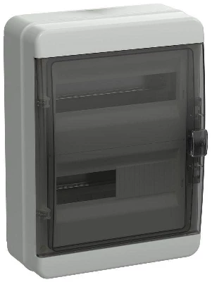 Корпус КМПн-24 TEKFOR IP65 черн. прозр. дверь пластик. IEK TF5-KP72-N-24-65-K03-K02