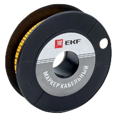 Маркер каб. 1.5кв.мм "6" (к-1000ед) (ЕС-0) EKF plc-KM-1.5-6
