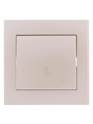 Переключатель проходной 1-кл. СП Rain 10А IP20 жемчуж./бел. метал. LEZARD 703-3030-105